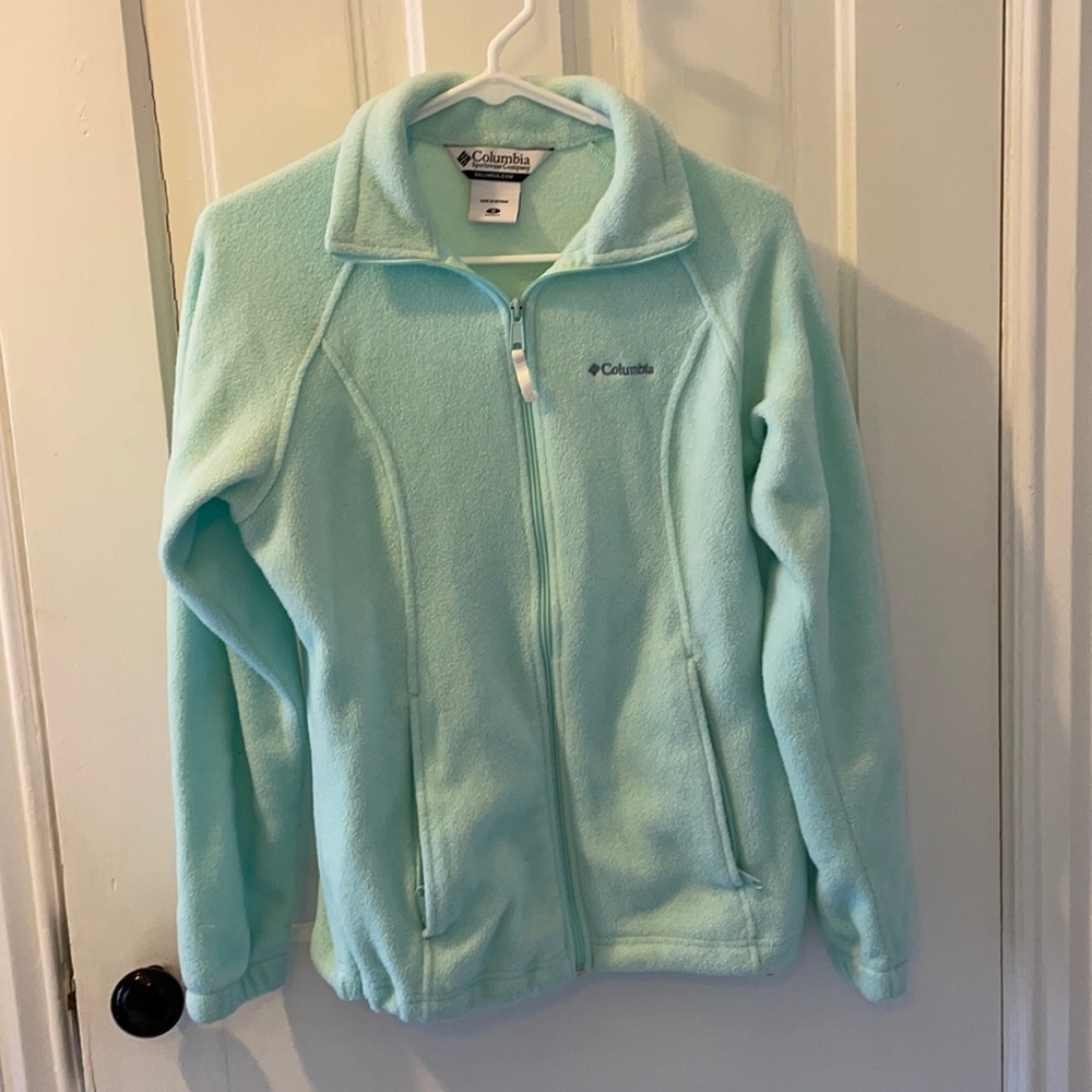 Columbia Benton Springs Fleece Jacket, Mint Green, Size Small